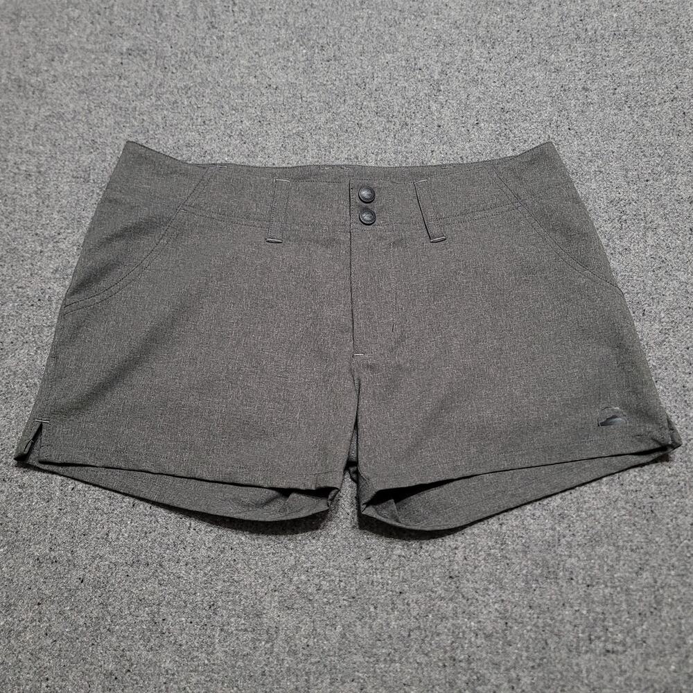 Zoic Shorts Womens Small Heather Gray 3" MTB Bike Cycle Trail Performance Snap